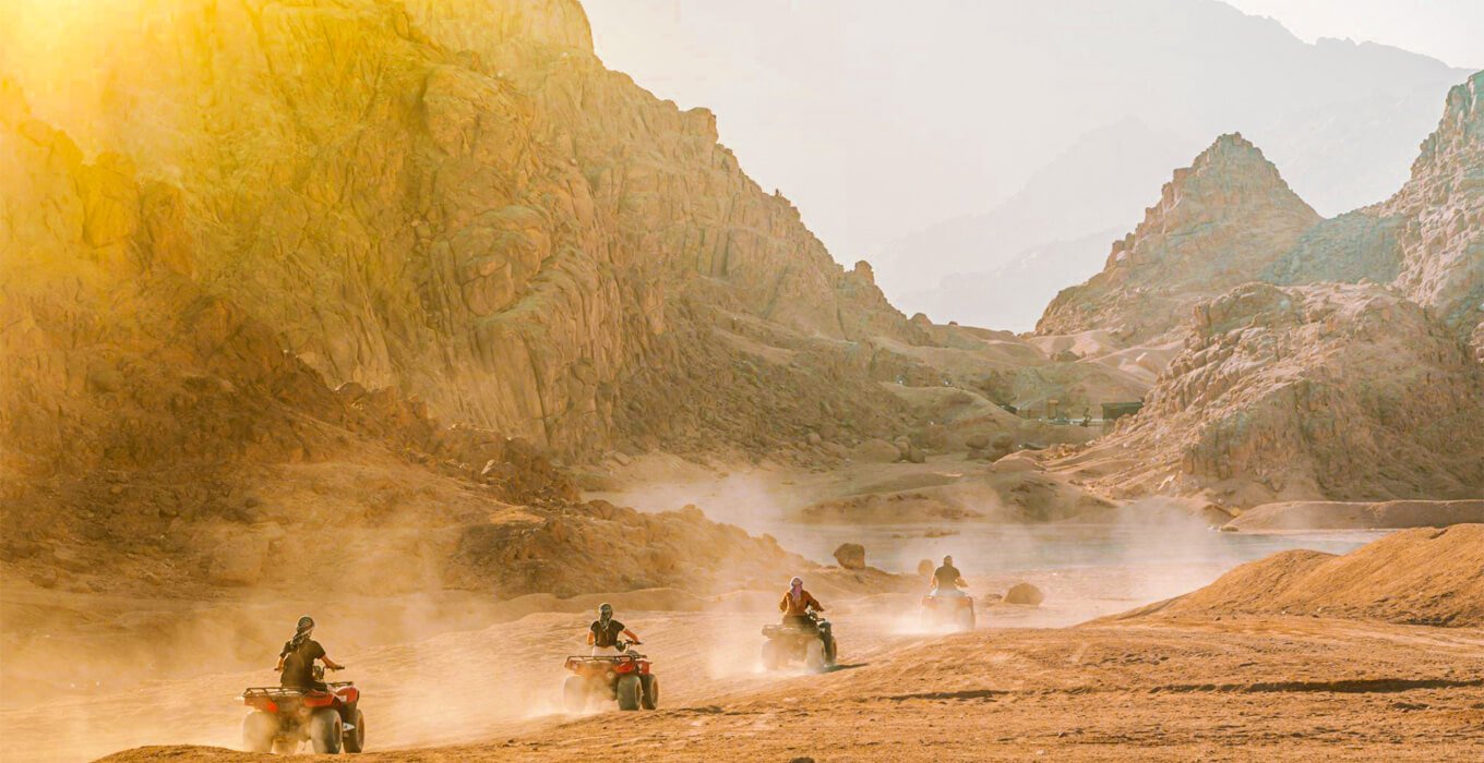 Giza Pyramids Quad Bike Desert Adventure with Hotel Transfers
